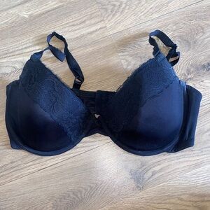 smart & sexy 36DDD black lace bra
